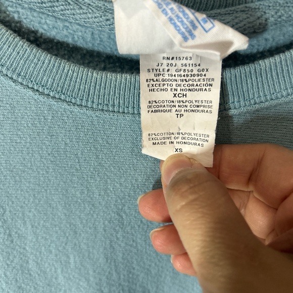 Champion Blue Women’s Size S Crewneck Sweater with Iconic Logo - Picture 7 of 7